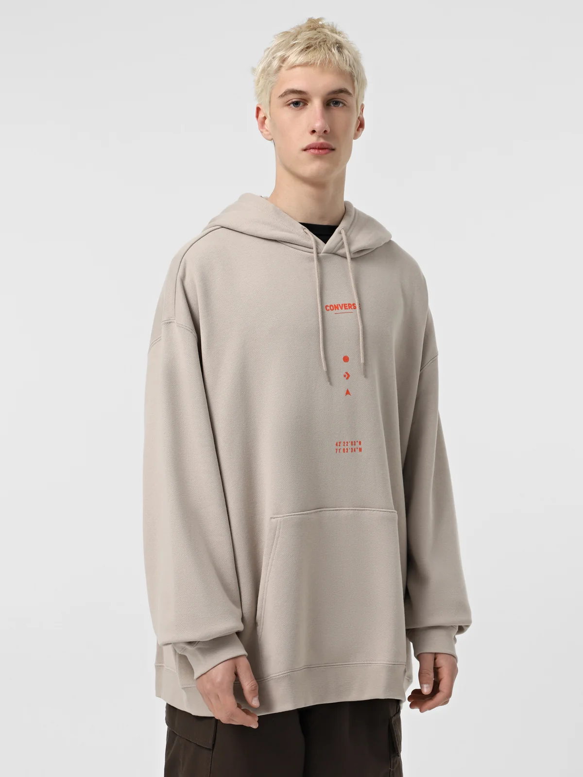 Худі чоловіче Converse Wordmark Loose Fit Graphic 10027360-251, XL