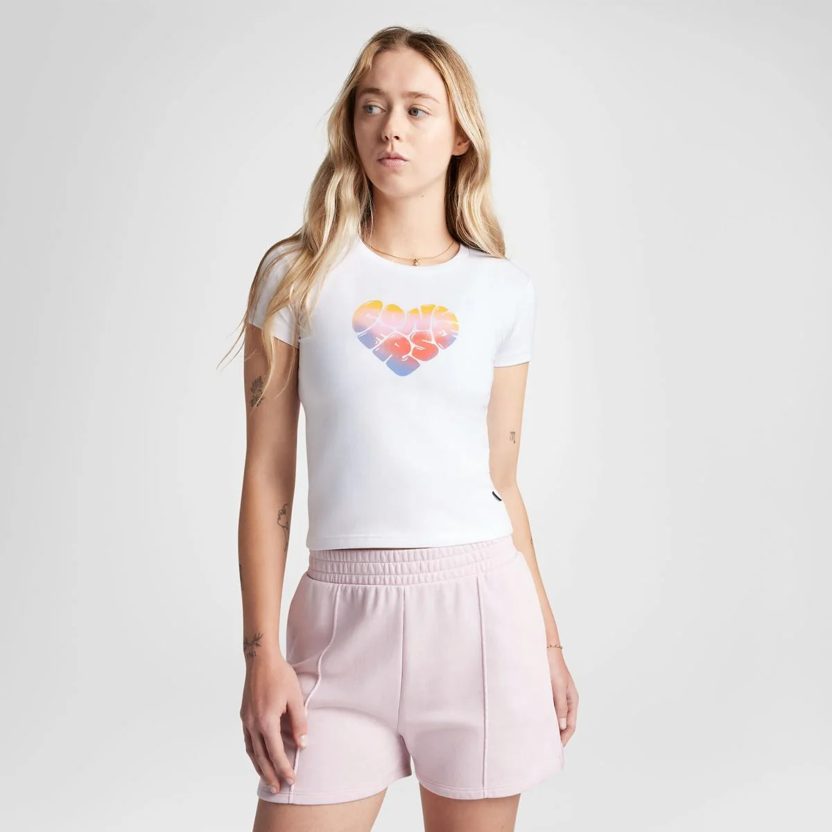 Футболка жіноча CONVERSE HEART GRAPHIC TEE 10028331-102, L