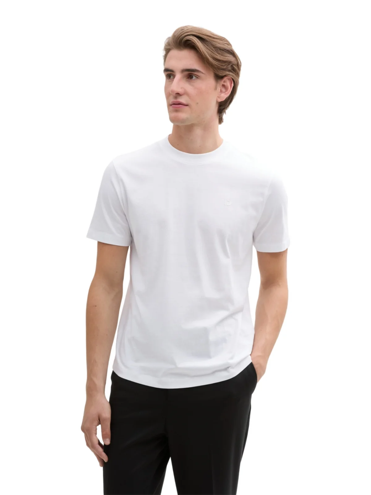 Футболка Men's Denim Slim Fit T-Shirt 1037655-10991 Tom Tailor XXL Білий
