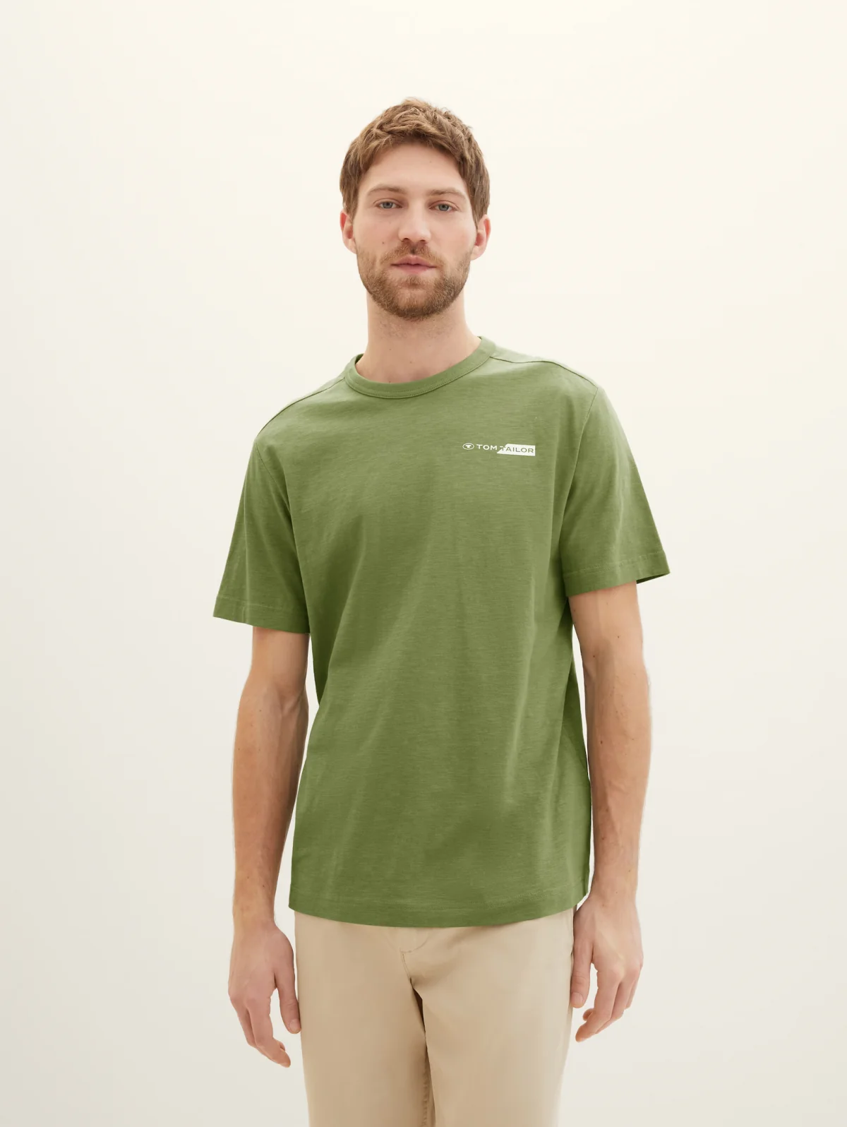 Футболка Men's Short Sleeve Shirt 1040821-21586 Tom Tailor L Зелений