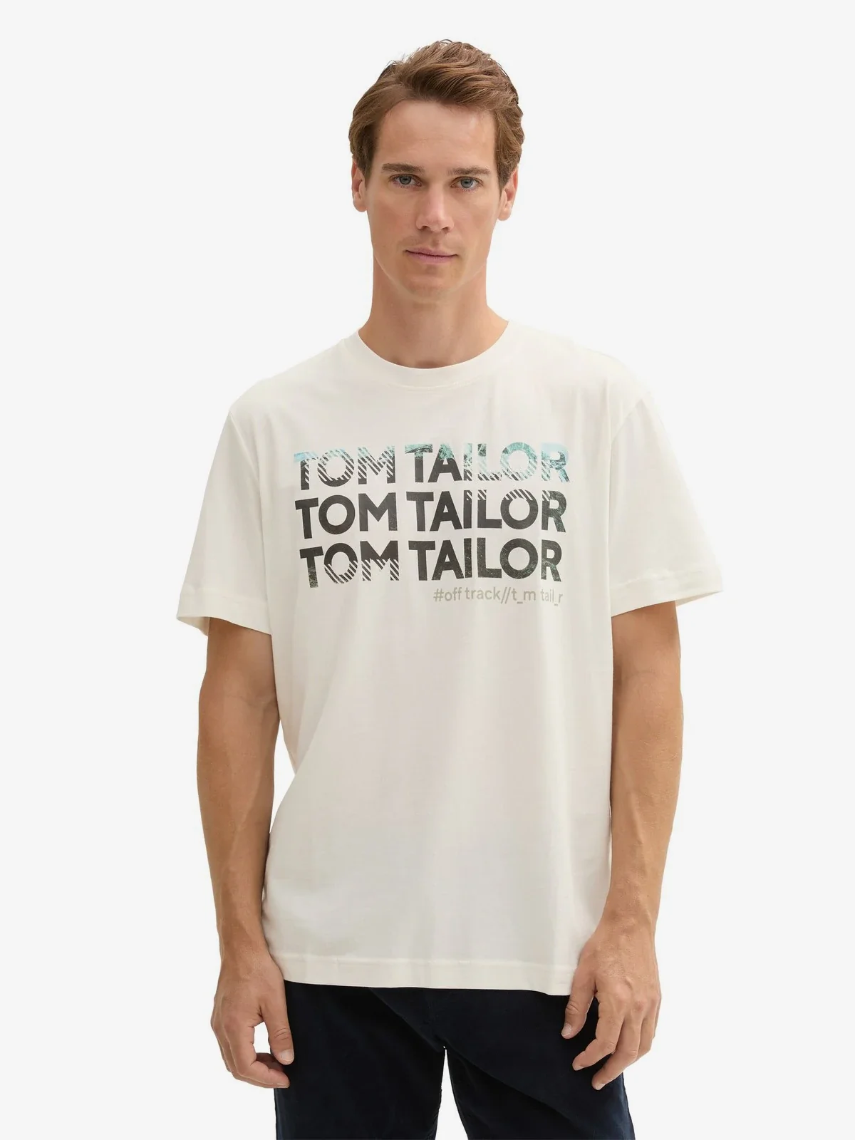 Футболка Men's T-Shirt 1044032-10332 Tom Tailor XXL Білий