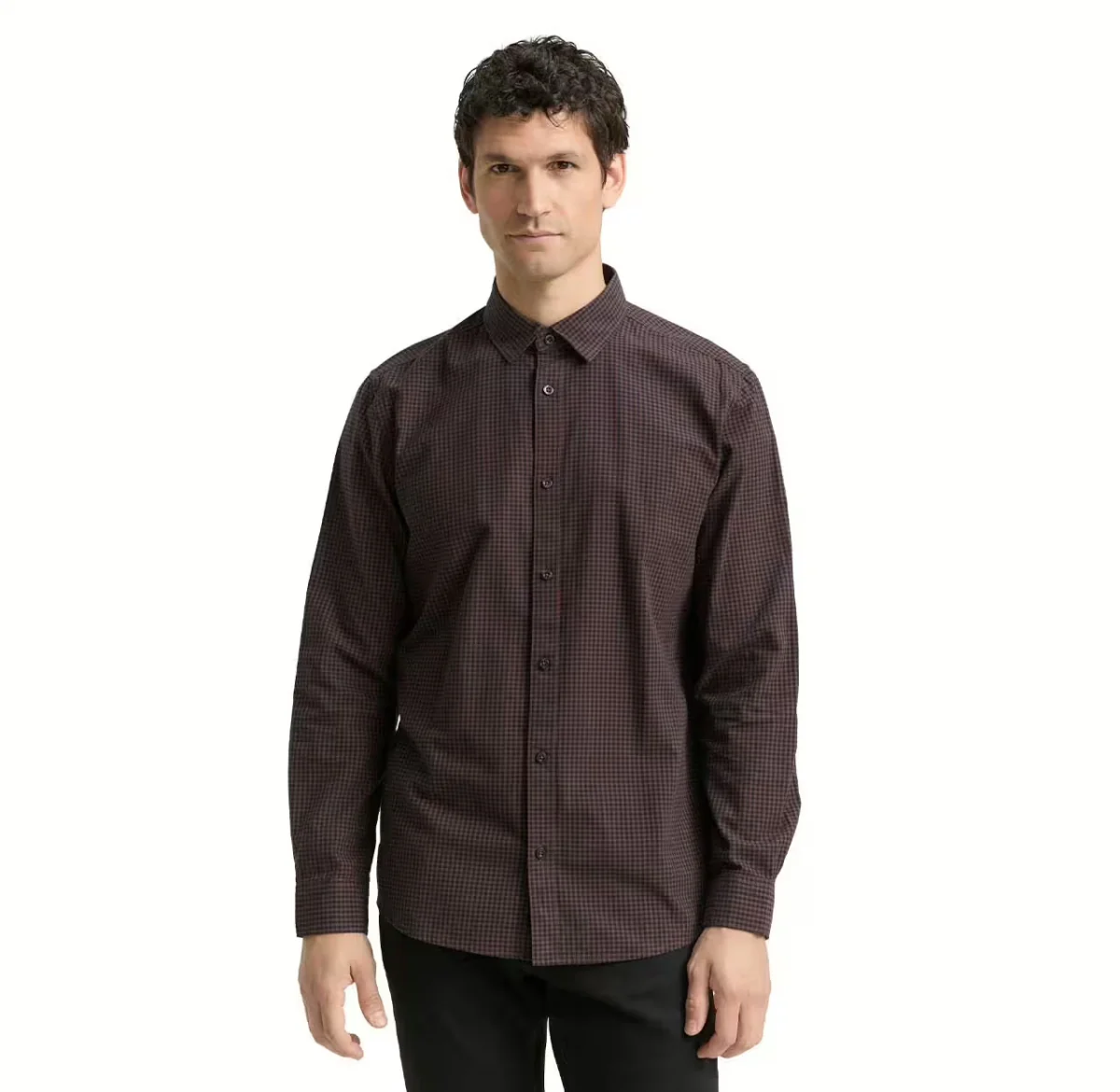 Сорочка ДР Men's Shirt 1048439-38956 Tom Tailor XXL Темно-коричневий