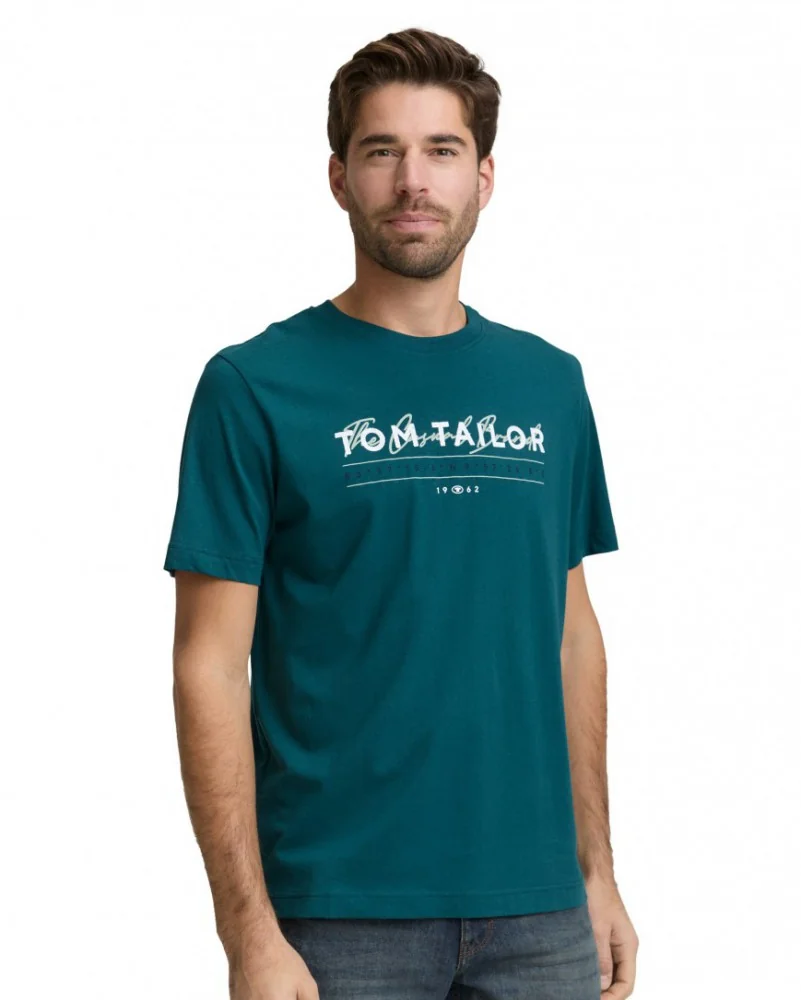 Футболка men's T-shirt 1050136-12818 Tom Tailor XXL Зелений