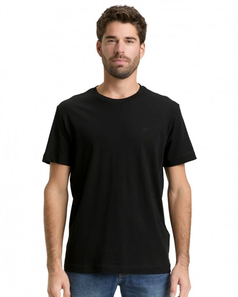 Футболка men's T-shirt 1050139-29999 Tom Tailor XXL Чорний