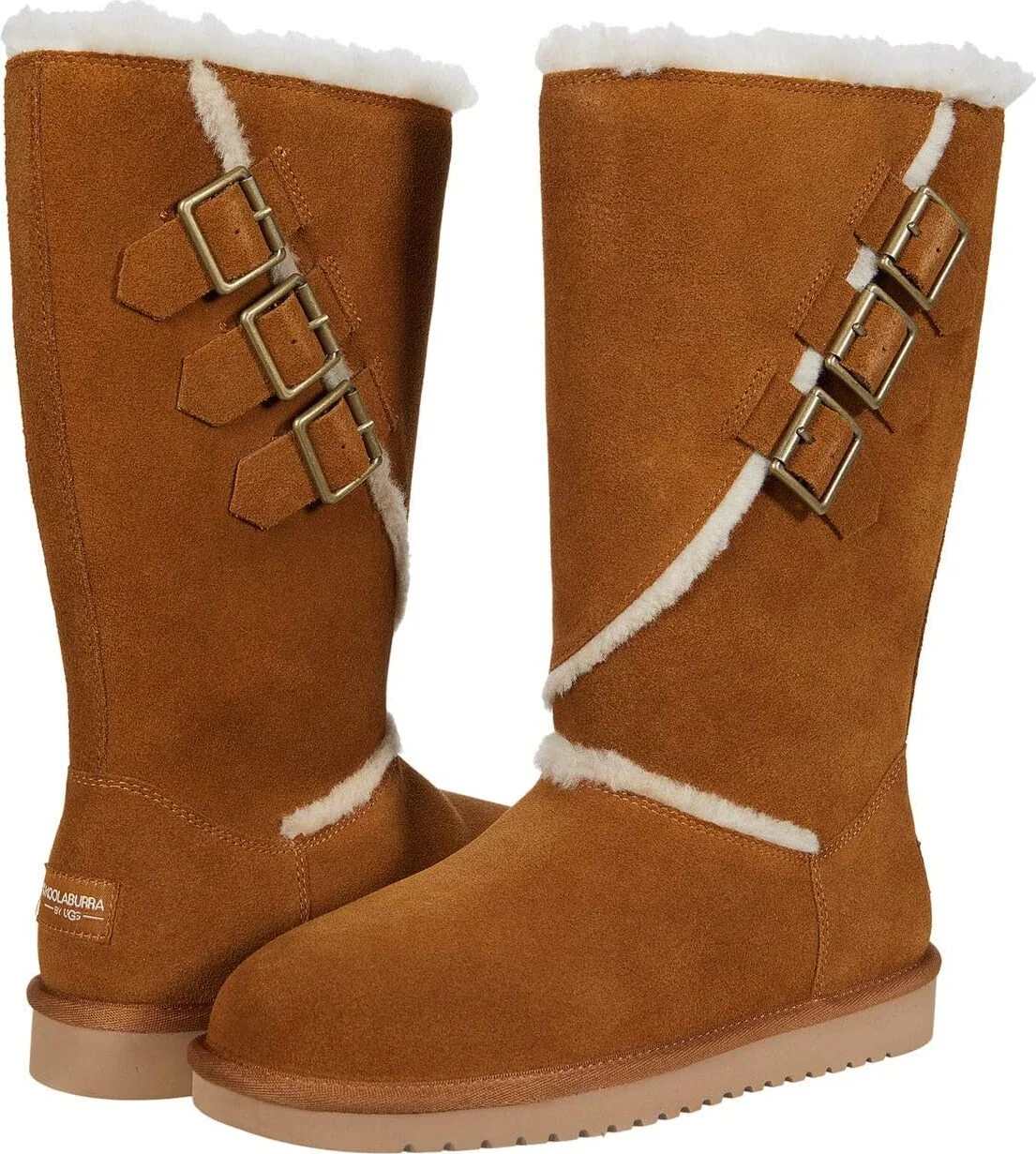 Жіночі високі чоботи Koolaburra by UGG з хутром 1159771120 (Коричневий, 38)