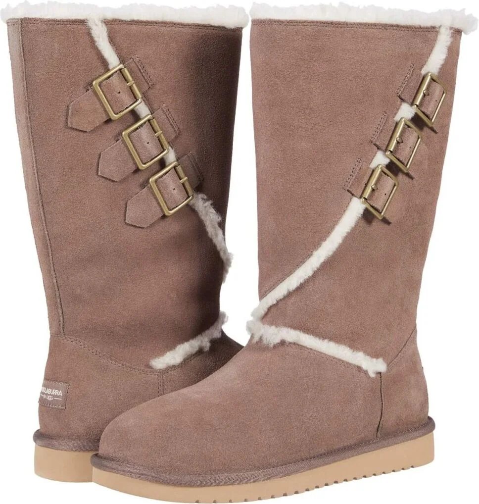 Жіночі високі чоботи Koolaburra by UGG з хутром 1159778540 (Коричневий, 37)