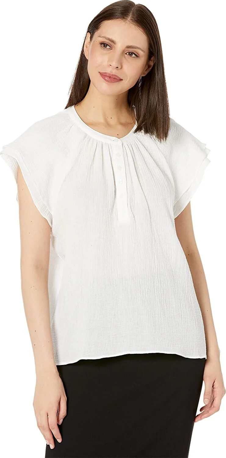 Жіноча блузка Calvin Klein на гудзиках 1159781164 (Білий, S)