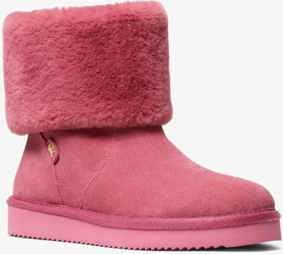 Жіночі чоботи Michael Kors з хутром 1159781255 (Рожевий, 36)