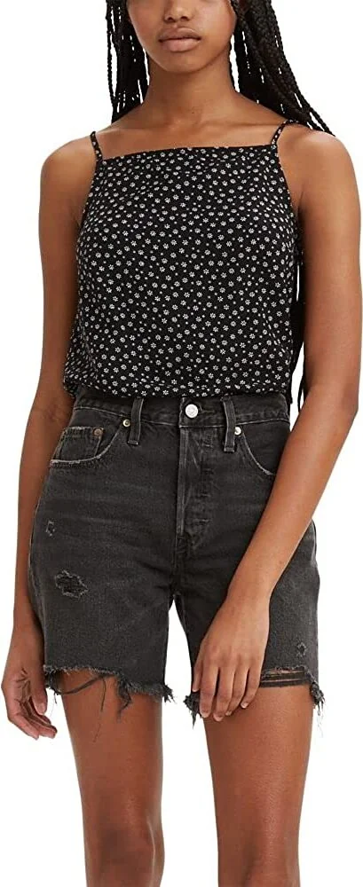 Майка женская Levi's с принтом 1159781977 (Черный, XS)