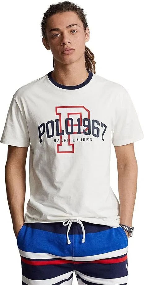 Футболка чоловіча Polo Ralph Lauren з логотипом 1159794627 (Білий, XXL)