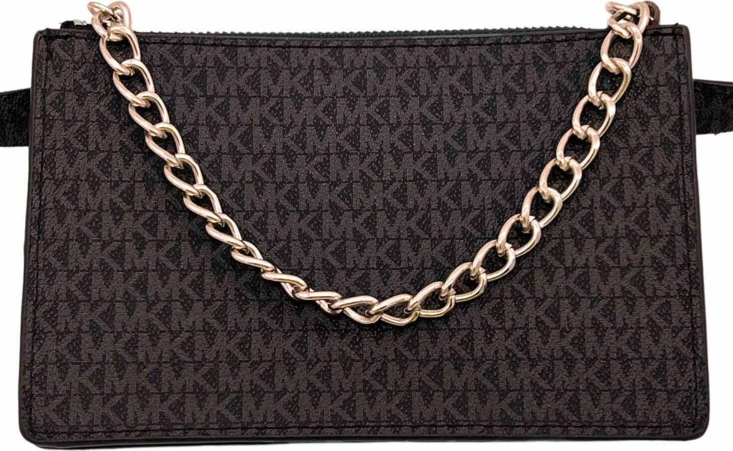 Жіноча поясна сумка Michael Kors з ланцюжком 1159794648 (Коричневий, M)
