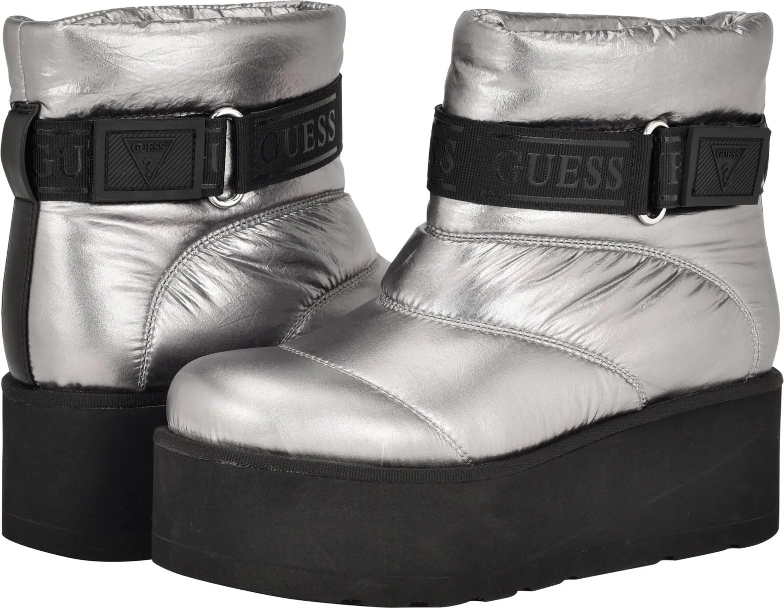 Жіночі черевики Guess на платформі 1159806626 (Сріблястий, 38,5)