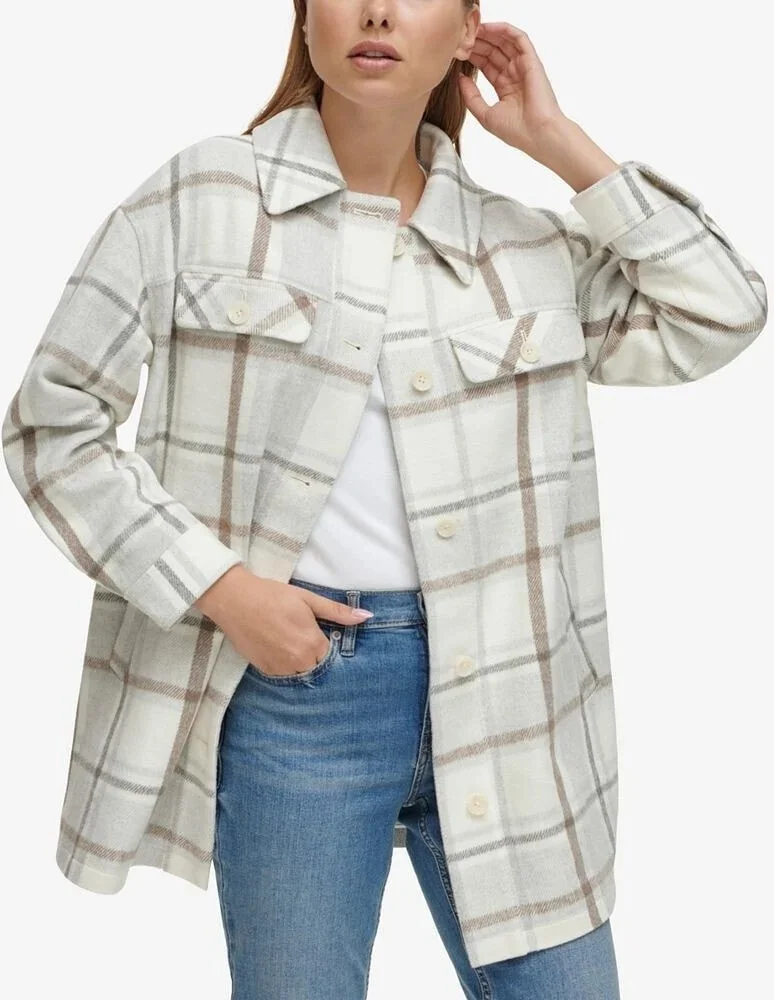 Жіноча куртка-сорочка Calvin Klein 1159807057 (Бежевий, M)