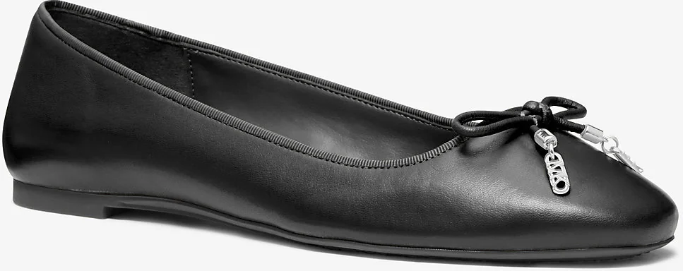 Жіночі шкіряні балетки Michael Kors 1159807696 (Чорний, 36,5)