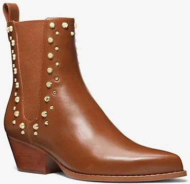 Жіночі шкіряні ботильйони Michael Kors челсі 1159809080 (Коричневий, 36)