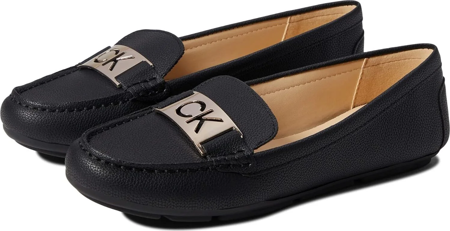 Жіночі лофери Calvin Klein з логотипом 36,5 (6 US) 23 см Чорний 1159814851