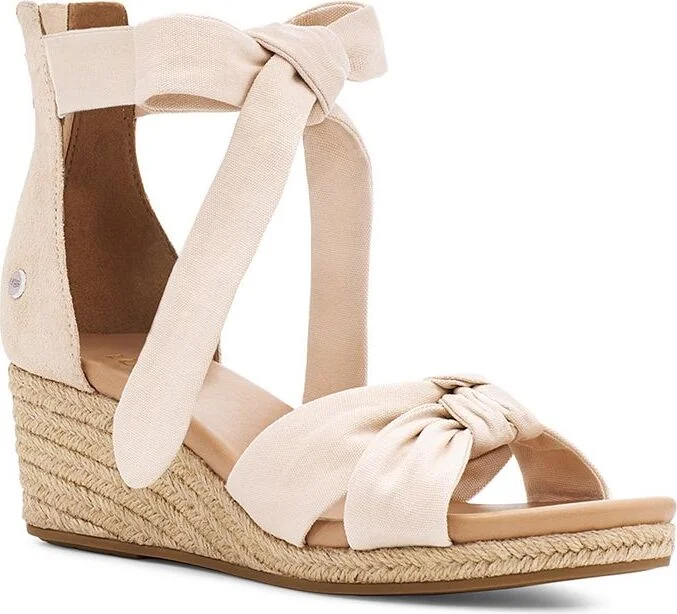 Жіночі босоніжки UGG на платформі 40,5 (9,5 US) 26 см Бежевий 1159816442