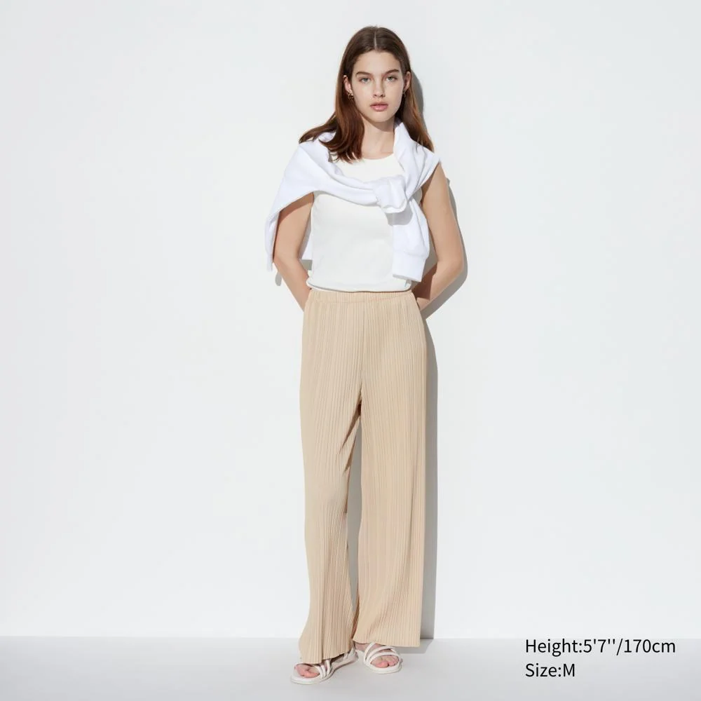 Жіночі штани UNIQLO 1159816514 (Бежевий M)