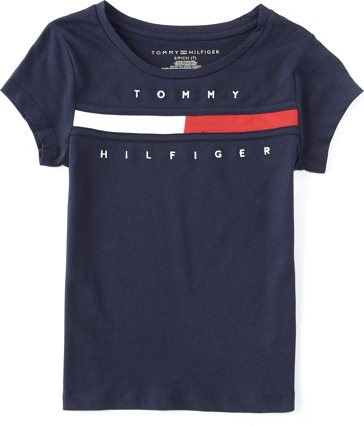 Дитячі футболки Tommy Hilfiger 1159816724  (Білий/синій 7)