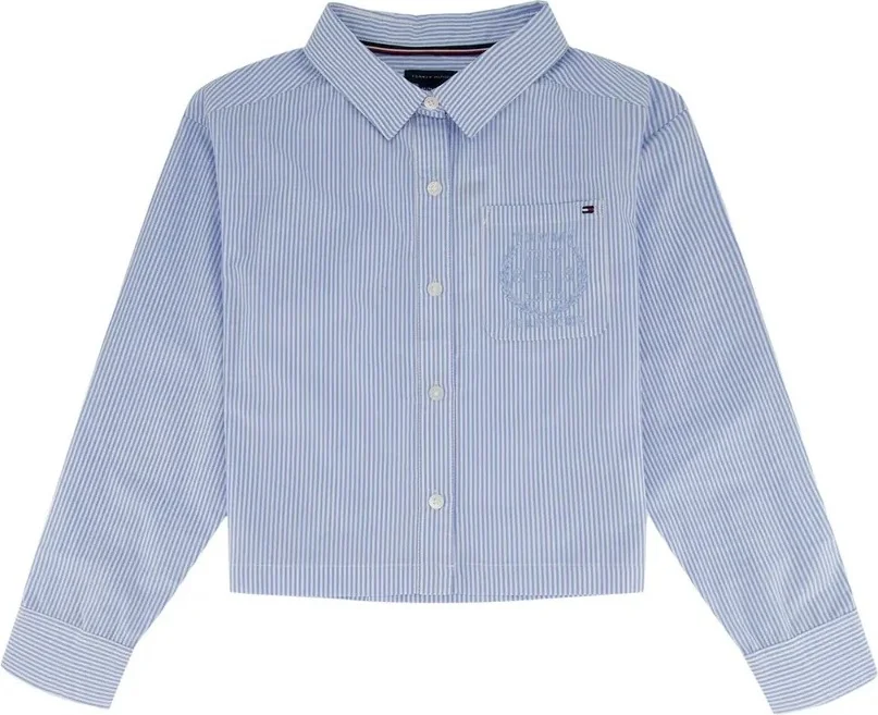 Дитяча сорочка Tommy Hilfiger з логотипом 1159819513 (Синій/Білий S)