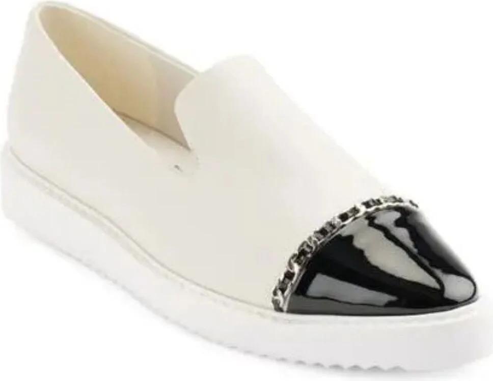 Жіночі шкіряні лофери Karl Lagerfeld Paris 38,5 (8 US) 25,5 см Сірий 1159823345