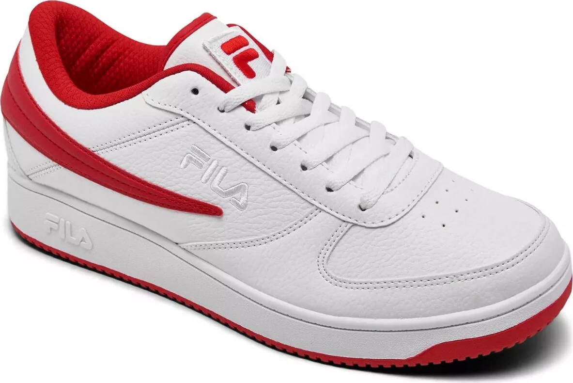 Чоловічі кросівки A-Low FILA з екошкіри 41 (8 US) 27 см Білий/Червоний 1159824048