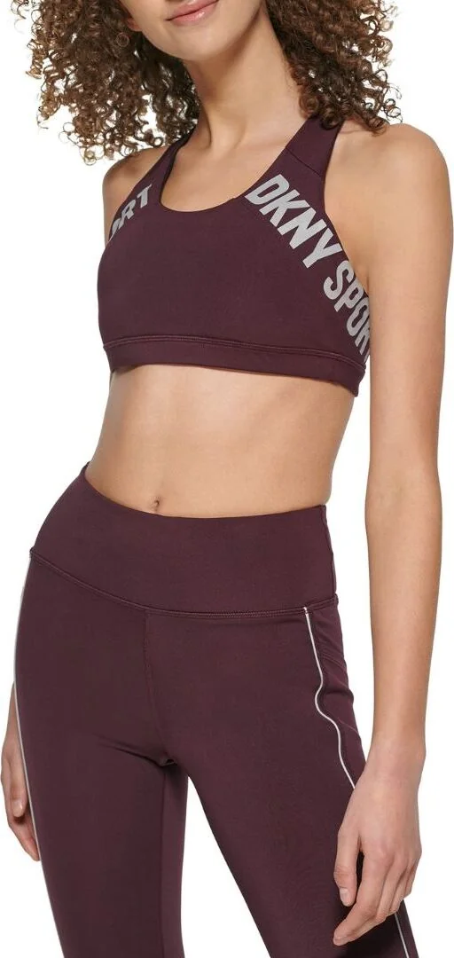 Спортивний жіночий топ DKNY 1159826917 (Бордовий XL)