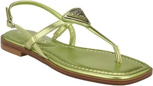 Витончені жіночі сандалі GUESS в'єтнамки з ремінцем 37 (6,5 US) 23,5 см Зелений 1159827355