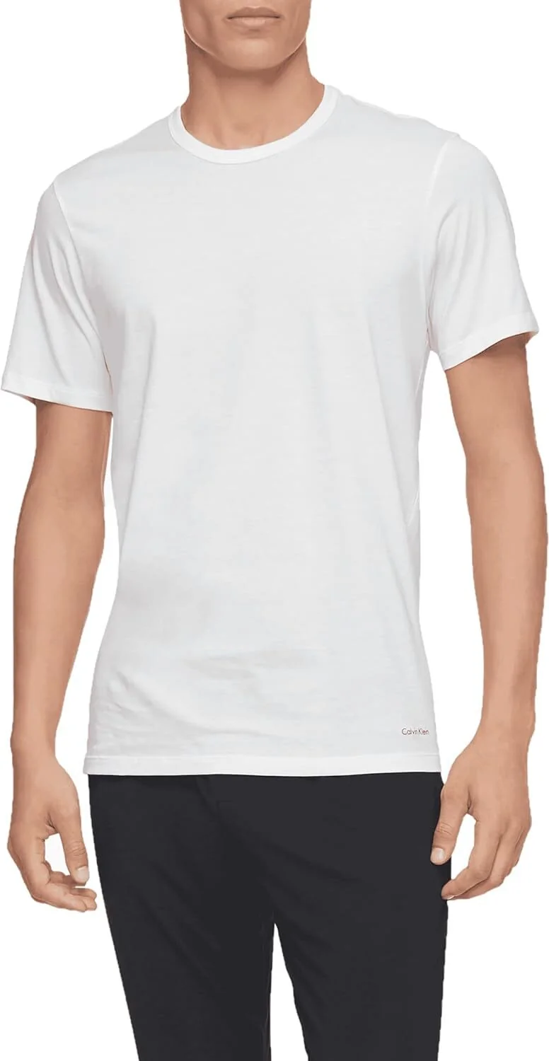 Чоловічі футболки з логотипом Calvin Klein 1159827380 (Білий M)