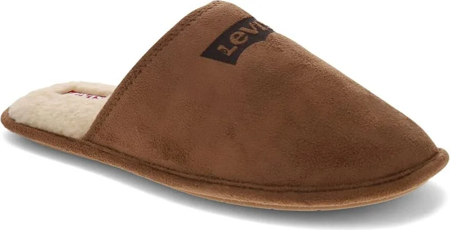 Чоловічі капці Levi's Milton 2 на хутрі 44-45 (11-12 US) 30 см Коричневий 1159827876