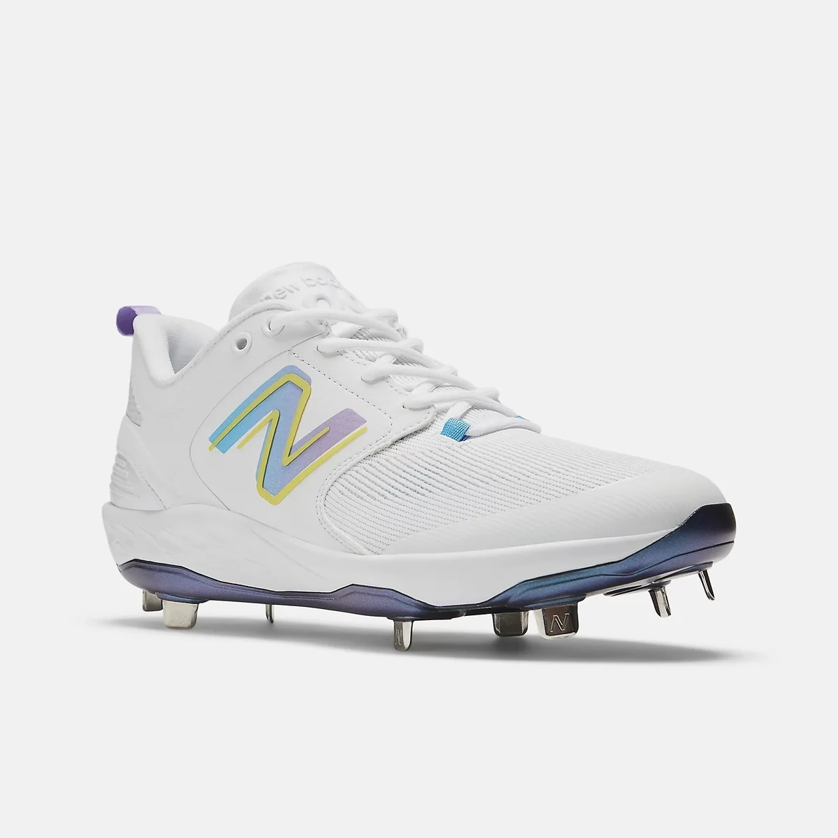 Чоловічі кросівки New Balance з металевими шипами 41,5 (8 US) 26,5 см Білий 1159827906