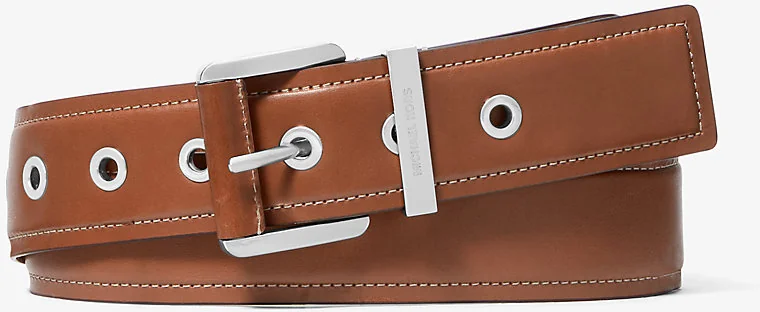 Чоловічий шкіряний ремінь Michael Kors 1159829108 (Коричневий M)