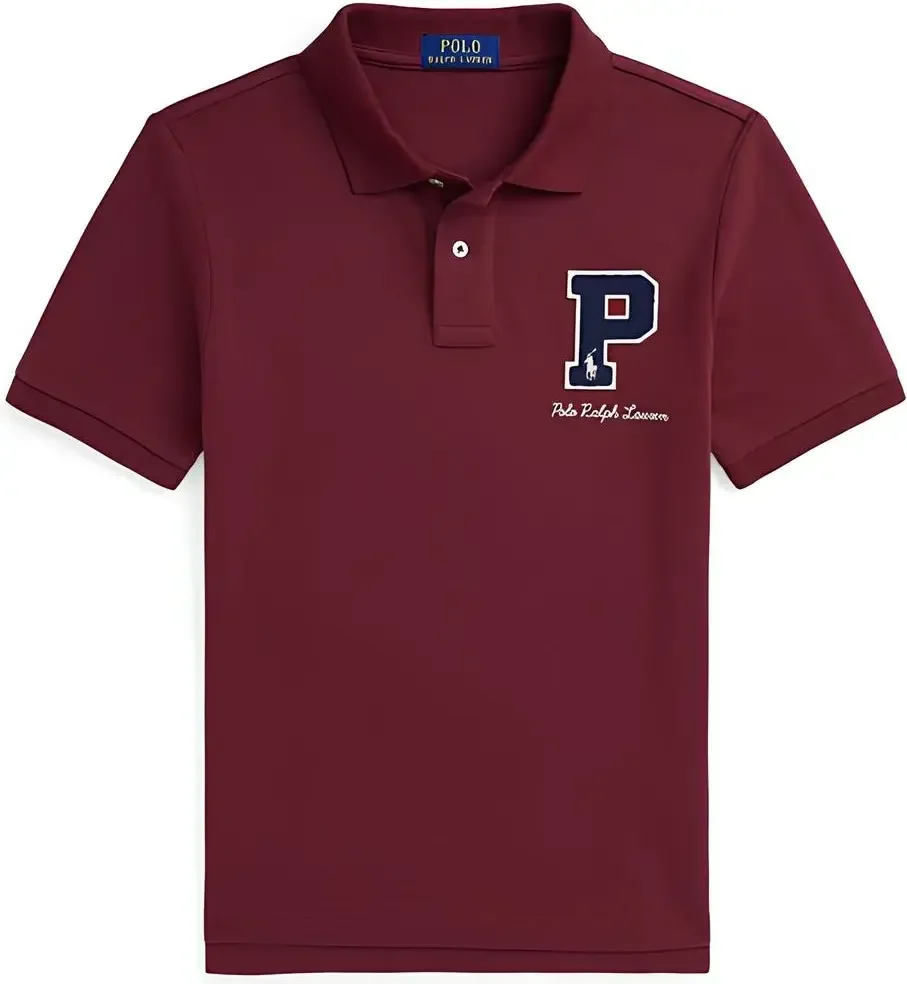 Дитяча футболка-поло Polo Ralph Lauren з логотипом 1159829215 (Бордовий S)