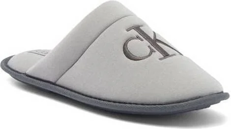 Чоловічі м'які тапки Calvin Klein тапочки з логотипом 41 (8 US) 27 см Сірий 1159829404
