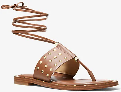 Жіночі шкіряні сандалії Michael Kors із заклепками 36,5 (6,5 US) 23,5 см Коричневий 1159829468