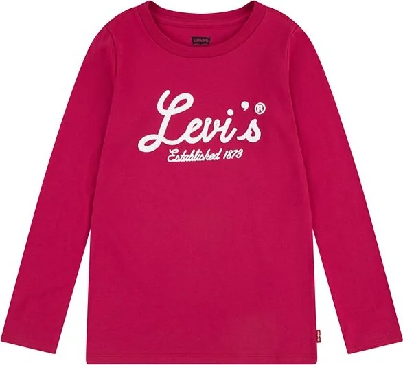 Дитячий лонгслів Levi's з принтом 1159832552 (Рожевий 2Т)