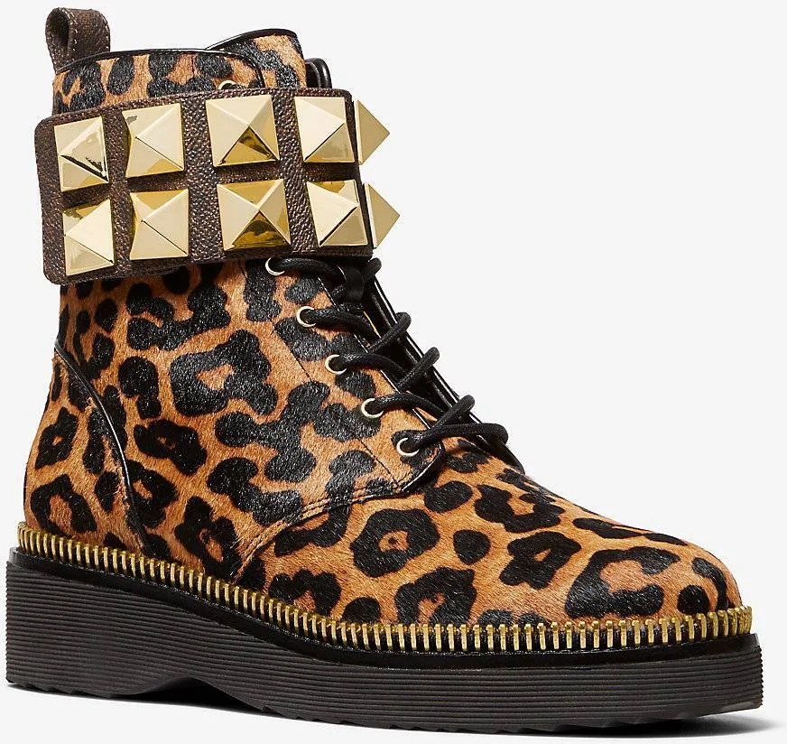 Жіночі черевики Haskell Studded від Michael Kors з натуральної вовни 36 (6 US) 23 см Леопардовий 1159834291