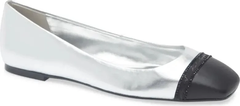 Жіночі балетки Zofia Karl Lagerfeld Paris 39 (8,5 US) 26 см Сріблястий 1159837130