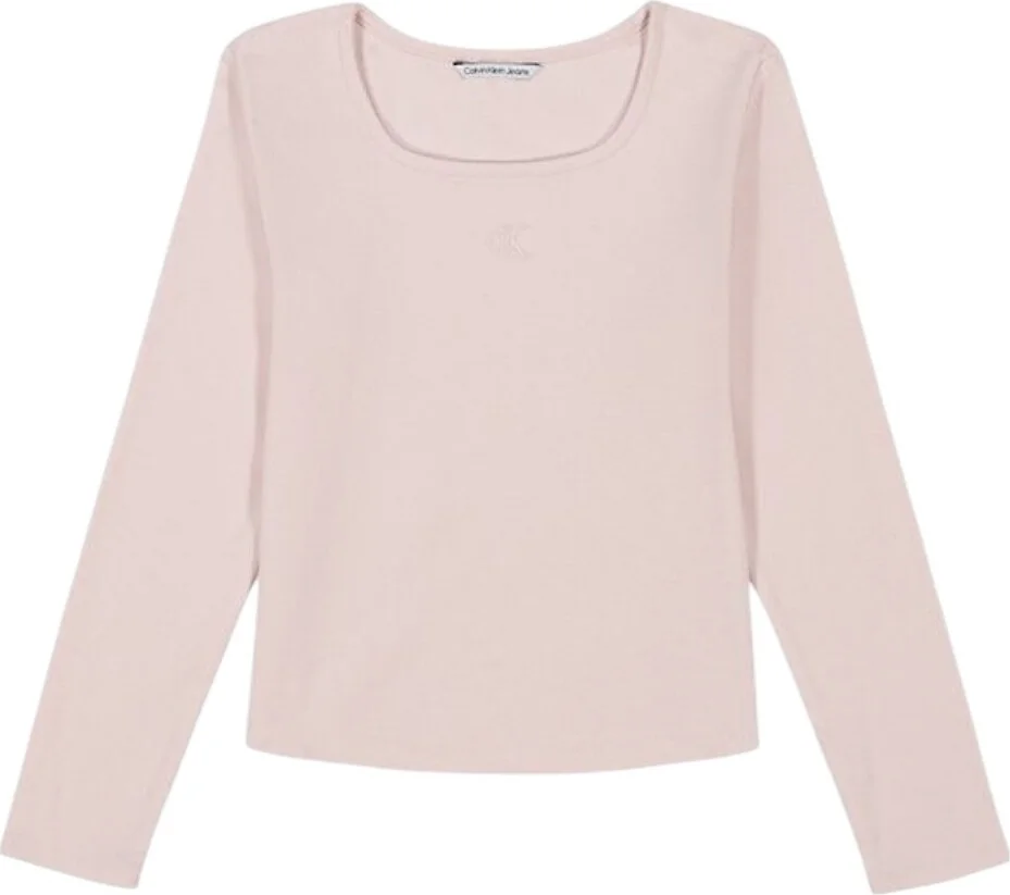 Дитячий лонгслів Calvin Klein з логотипом 1159837238 (рожевий M)