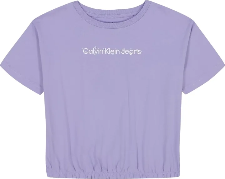 Дитяча футболка Calvin Klein Jeans з логотипом 1159837462 (Бузковий S)