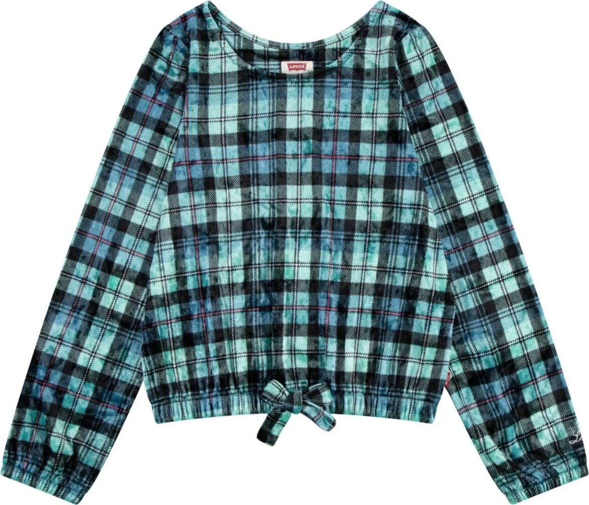 Дитяча велюрова кофта Levi's 1159837549 (Зелений M)