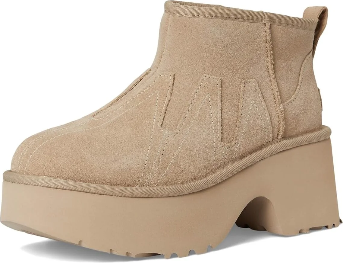 Жіночі уггі UGG на підборах 40 (9 US) 26 см Бежевий 1159839009