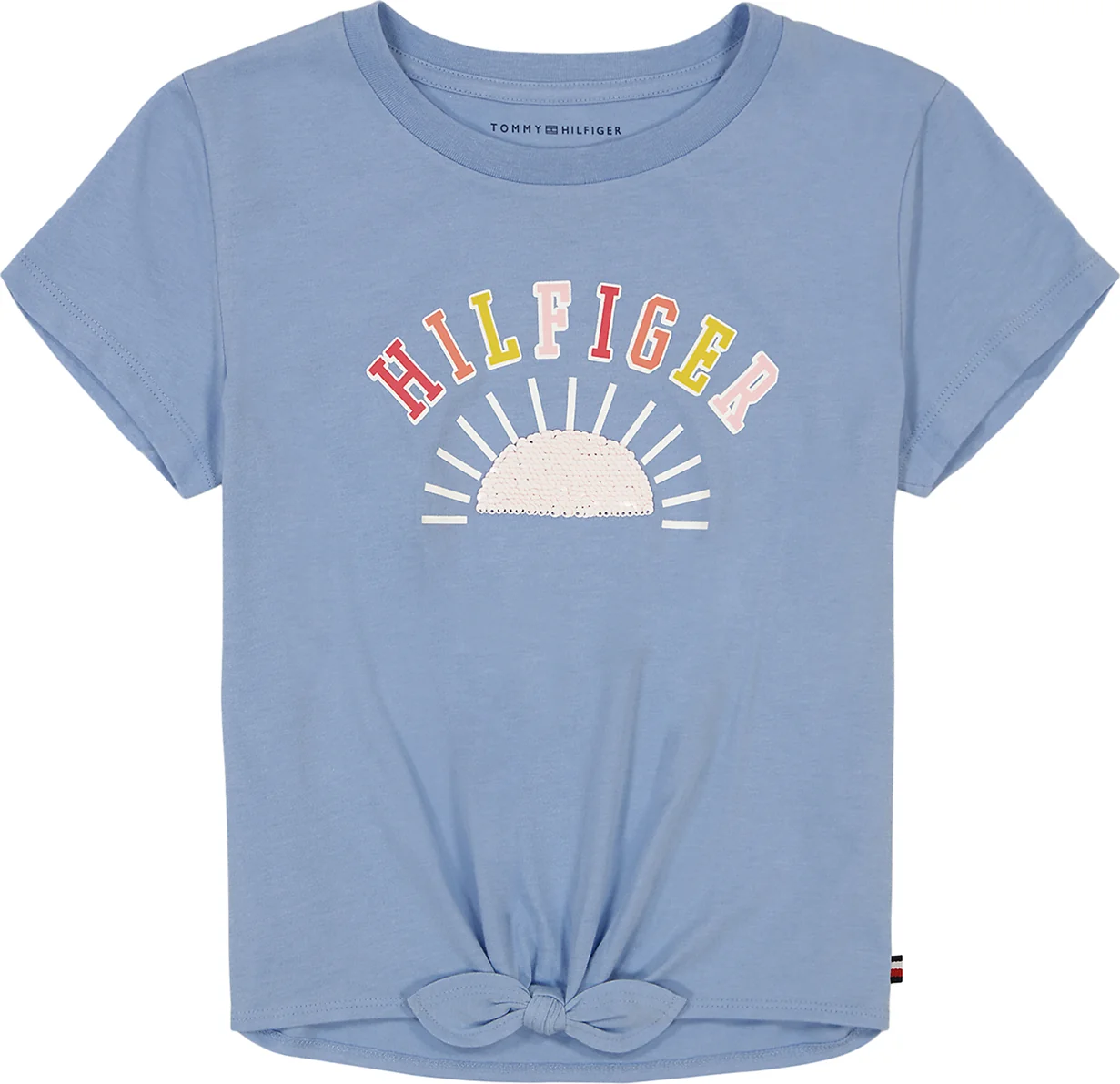 Дитяча футболка Tommy Hilfiger із вузлом 1159839430 (Блакитний L)
