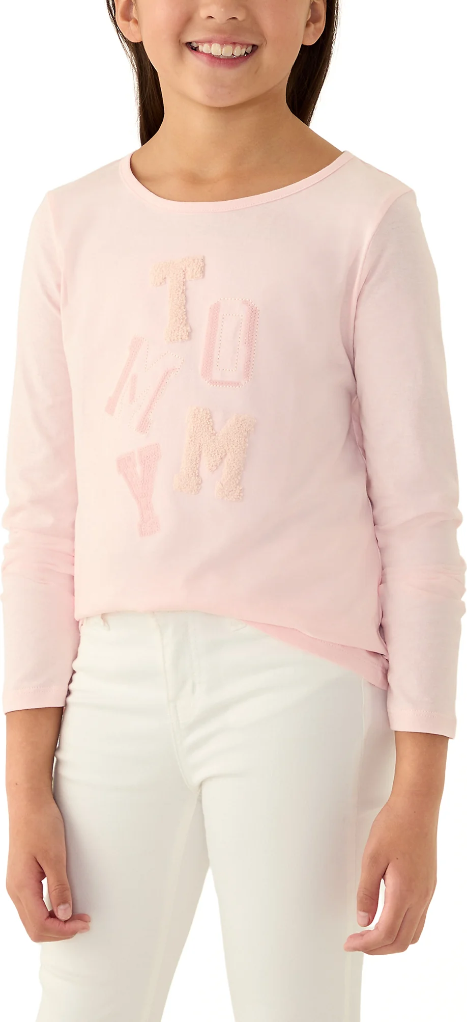 Дитячий лонгслів Tommy Hilfiger з логотипом 1159839538 (рожевий S)