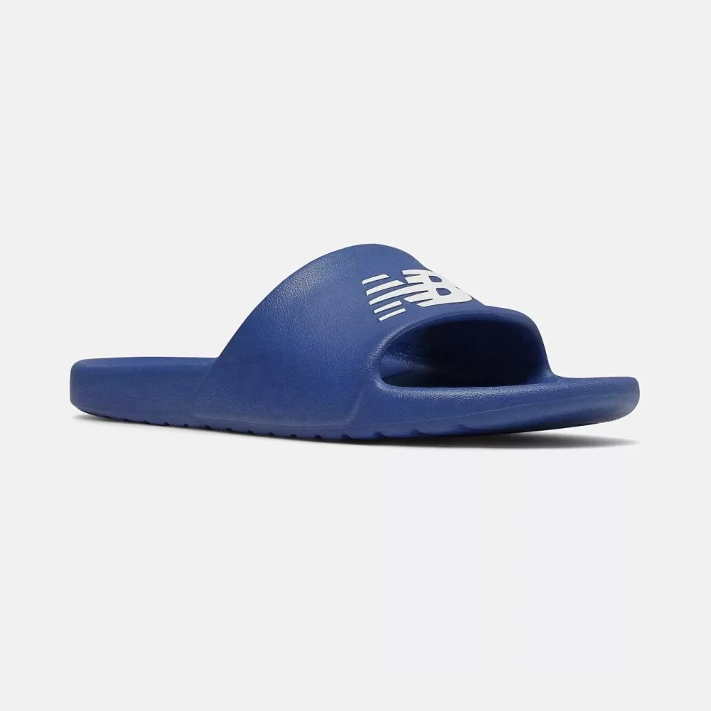 Чоловічі сланці New Balance шльопанці з логотипом 47,5 (13 US) 31 см Синій 1159840118