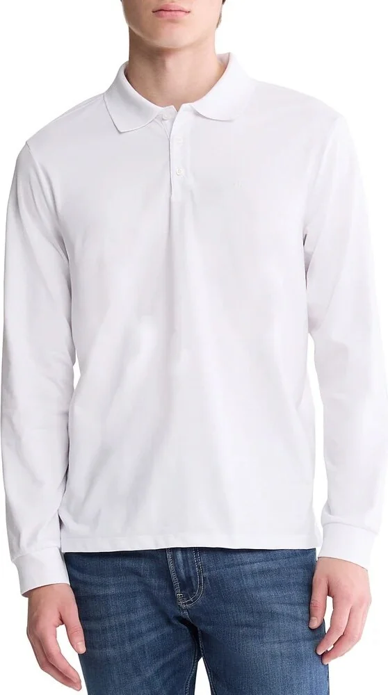 Чоловічий лонгслів Calvin Klein 1159841756 (Білий XL)