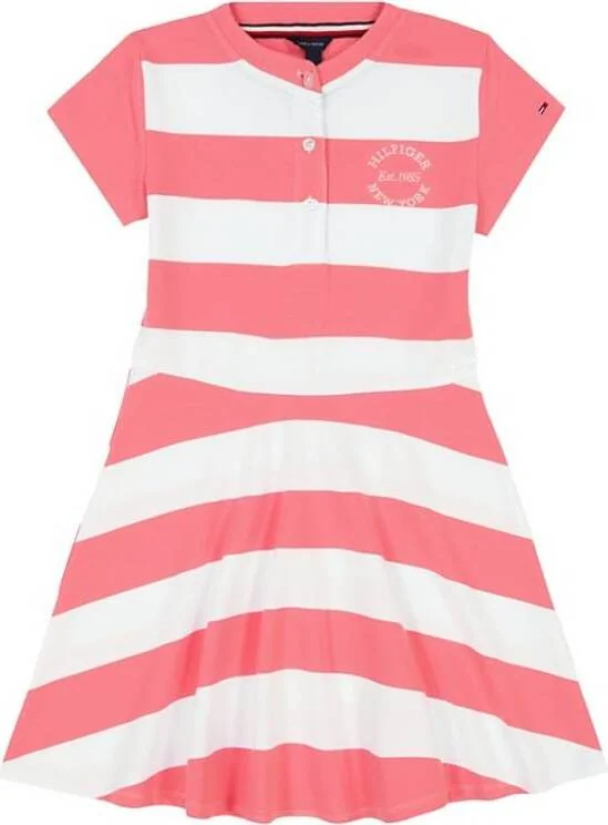 Дитяча сукня Tommy Hilfiger в смужку 1159841981 (Рожевий L)