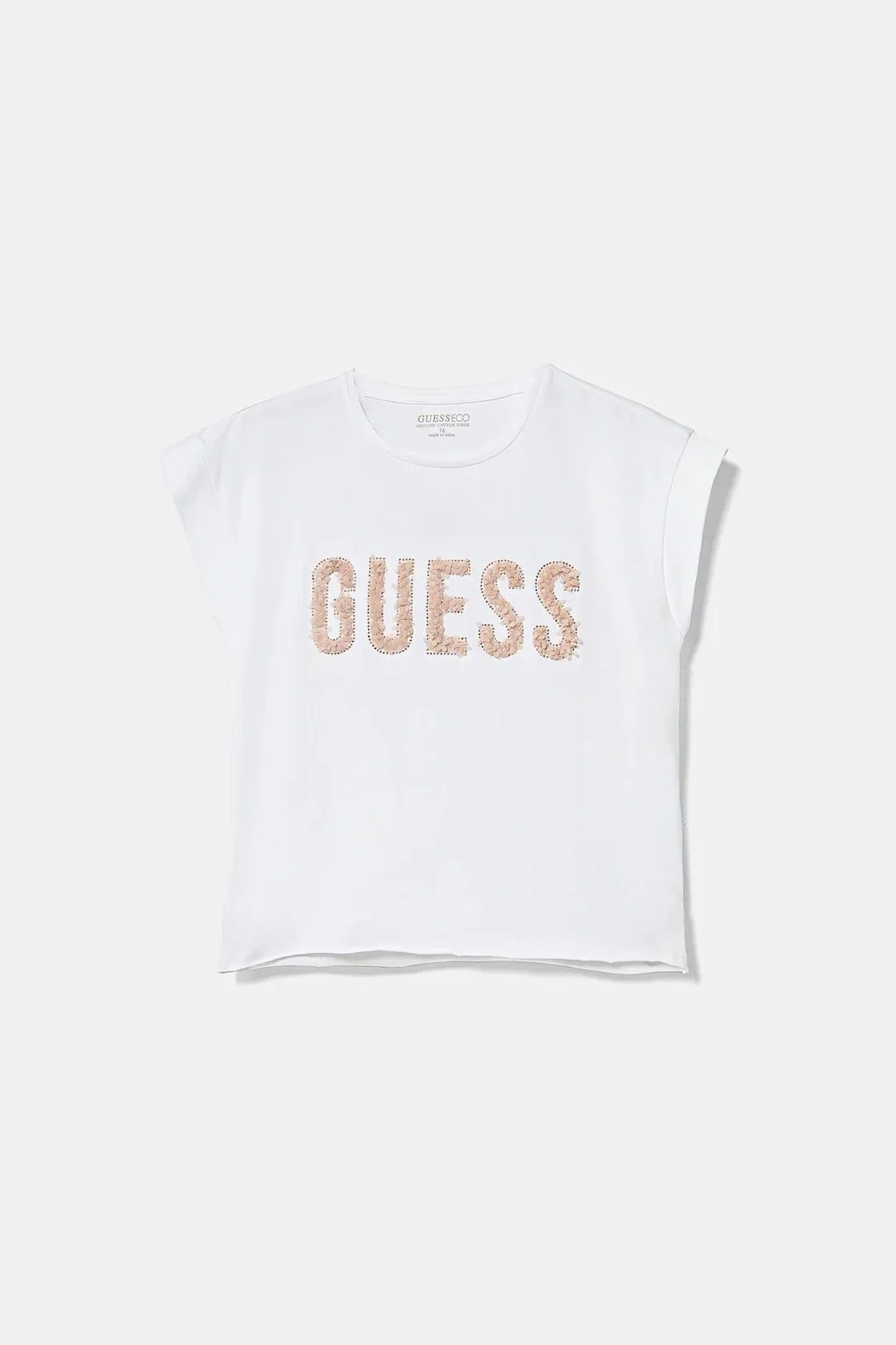 Дитяча футболка Guess з логотипом 1159842100 (Білий 7)