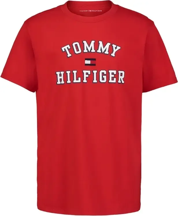Дитяча футболка Tommy Hilfiger з логотипом 1159842755 (Червоний S)