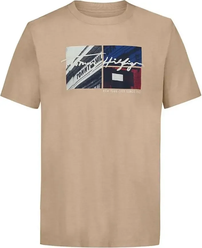 Дитяча футболка Tommy Hilfiger з логотипом 1159843031 (Бежевий M)